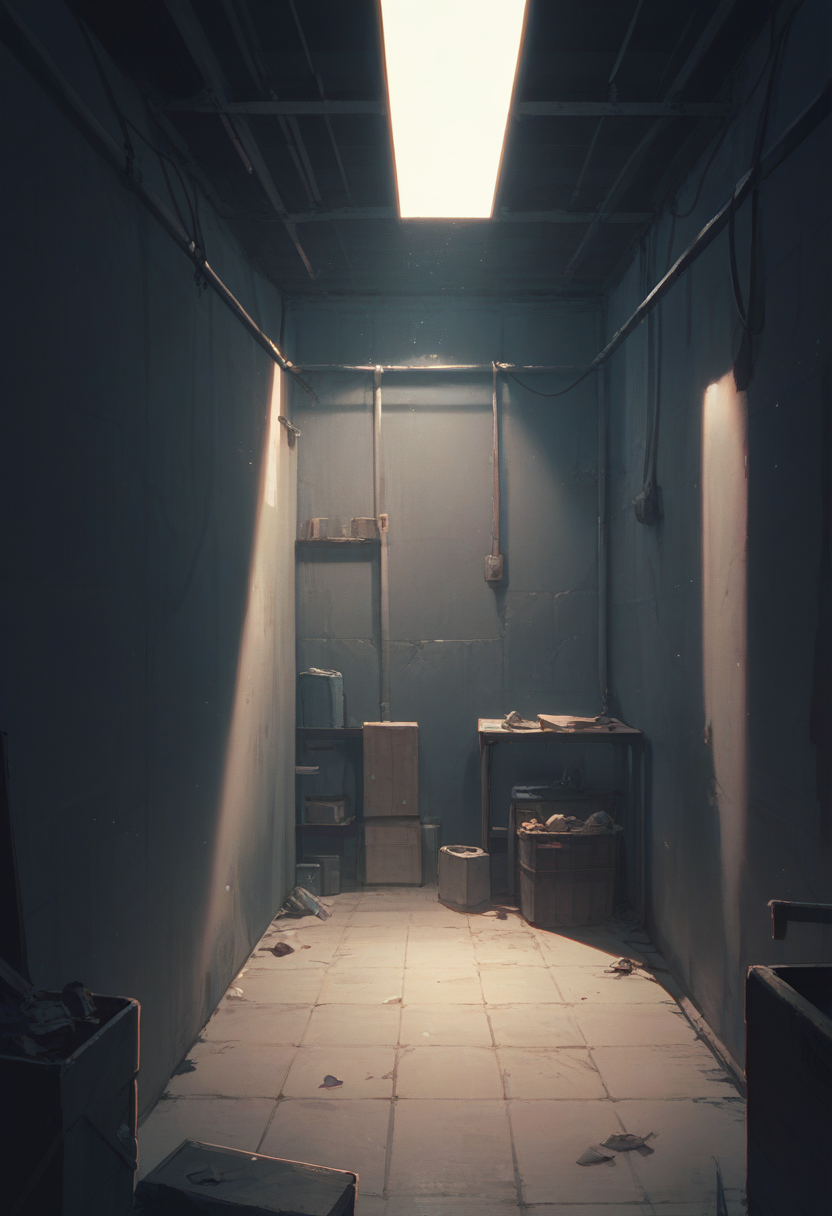 score_9, score_8_up, score_7_up, score_6_up, source_anime, 1girl, basement, dimly lit, dark, 
<lora:basement_v0.2-pony:1>