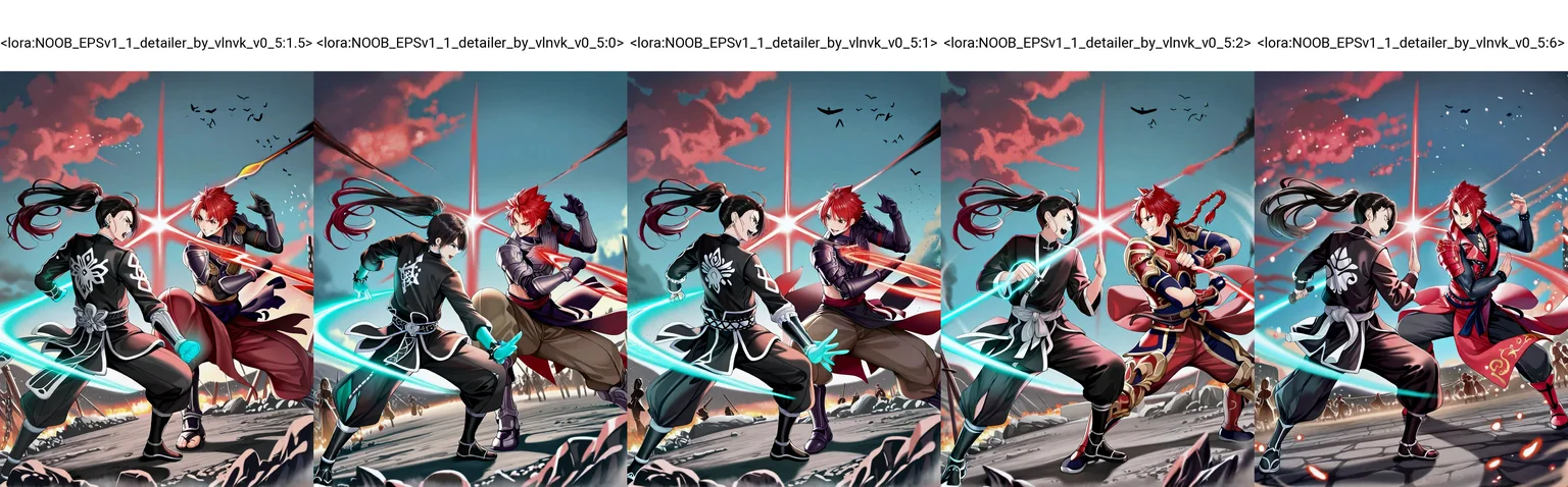 split theme, 2boys, martial arts, rivalry, red theme, blue theme, fighting stance, battlefield, fantasy, wuxia,
satou kuuki, momoko \(momopoco\), yusha m, dishwasher1910, kcar66t, torino aqua, shunichi, ebifurya,
masterpiece,best quality,amazing quality,very aesthetic,absurdres,newest, anime screenshot, crisp, sharp,
<lora:NOOB_EPSv1_1_detailer_by_vlnvk_v0_5:1.5>