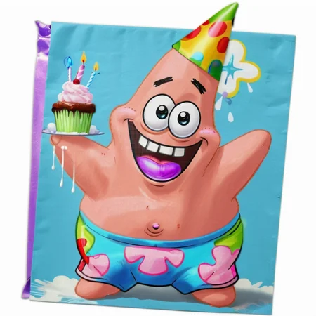 real photo of adorable ukj character, wacky face, baby-faced, happy, one tooth excited on his birthday <lora:PATRICK_sdxl_ukj_E5:1.0>
