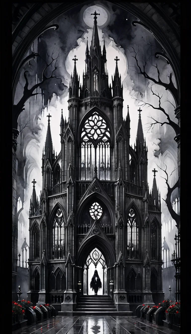 positiv Clip L:
(Create a Gothic-style artwork featuring a dark cathedral)  (Cute and fluffy anime style)     ,   
positiv Clip G:
watercolor painting  . vibrant, beautiful, painterly, detailed, textural, artistic, Ink Dripping Drawing, ink drawing, dripping ink, Japanese Ink Drawing, ink drawing, inkwash, Japanese Ink Drawing (Create a Gothic-style artwork featuring a dark cathedral)  (Cute and fluffy anime style)     ,