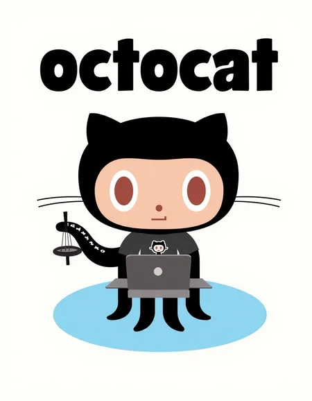 Octocat on a movie poster. The poster's text reads: "Octocat". The poster features an illustration of Octocat in a black outfit working on a computer. He is wearing a Github t-shirt.<lora:General Flux\octocat.safetensors:0.9500000000000001:1.0>