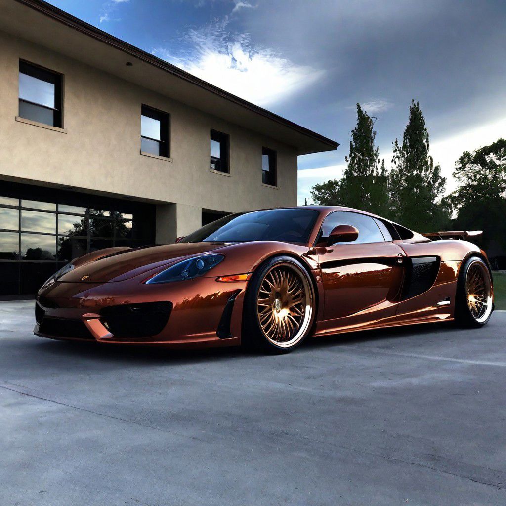 Ferrari 27in rims candy brandy, tinted windows,