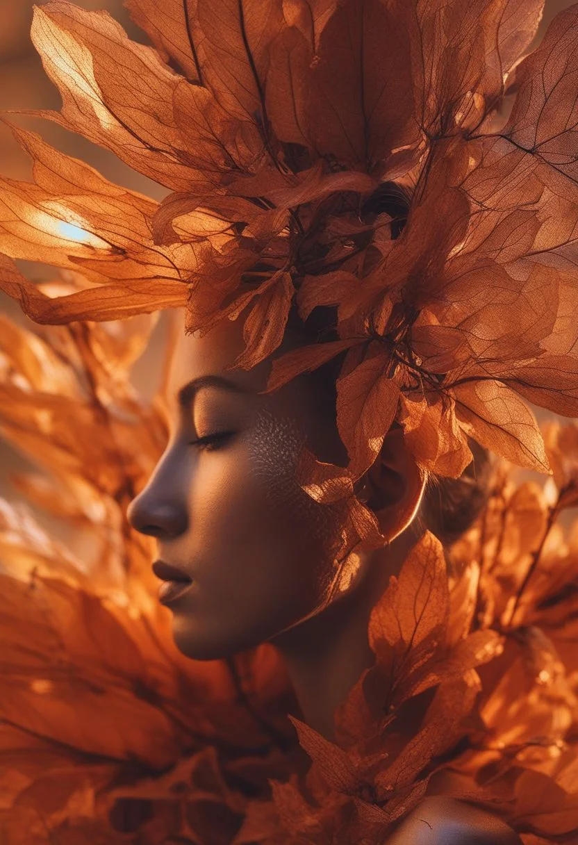 (Soft Lighting Photography by Mimoza Veliu and Mario Giacomelli:1.2), Miki Asai Macro photography, close-up:0.7, hyper detailed, Fantasy style
BREAK
{{{flame dress}}}, close-up 4k photo of a vegetable living creature
BREAK
pulitzer shot, high resolution, natural light is warm in early spring at sunset, comes through a dusty window, sharp shot on face