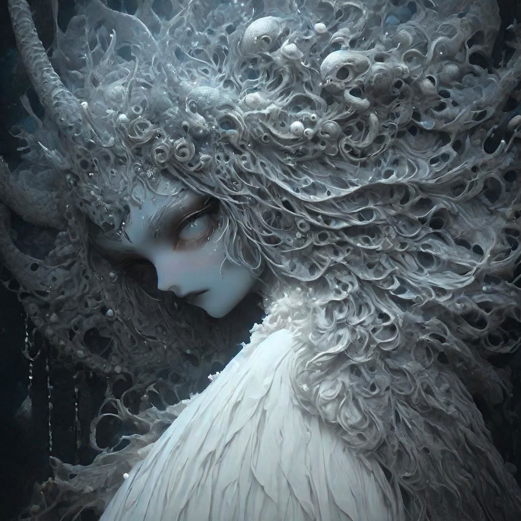 maiden of the deep sea, beautiful, mesmerizing, intricate background, seacore, bluecore, mysterycore, dynamic lighting, photorealistic, hyperdetailed, inspired by pinterest art