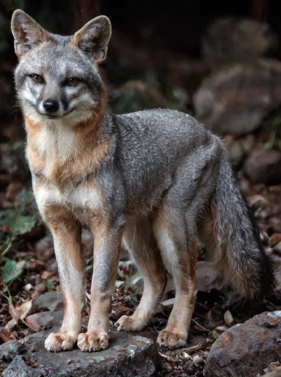 Gray fox, animal focus, no humans, animal, realistic, rock
<lora:Gray_Fox-v1.10:0.8> gray fox, real,(realistic),photo realistic, photography,highly detailed,(masterpiece),(high quality),best quality,super detailed,full detail,4k,8k,realistic lighting, norender, no anime