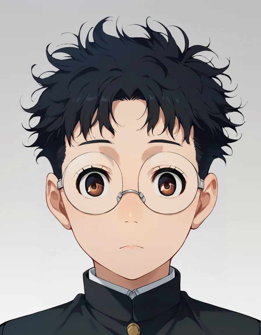 score_9, score_8_up, score_7_up, source_anime, BREAK
1boy, solo, looking at viewer, gradient background, upper body,
ken takakura, short hair, messy hair, black hair, round eyewear, brown eyes,
school uniform, gakuran,
<lora:ken_takakura_anime_v2-soralz:1>