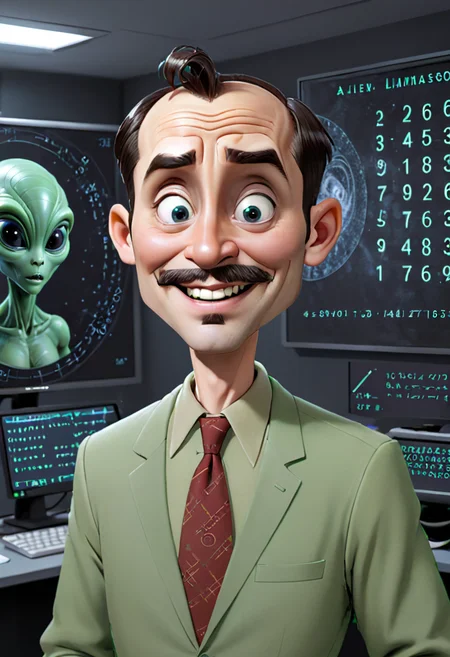 <lora:BillMatheson:.5> A BillMatheson man decoding alien languages using mathematical patterns in a secret government lab