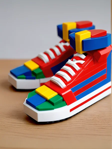 <lora:lego_v2.0_XL_32:0.8>
LEGO Creator, a sneaker