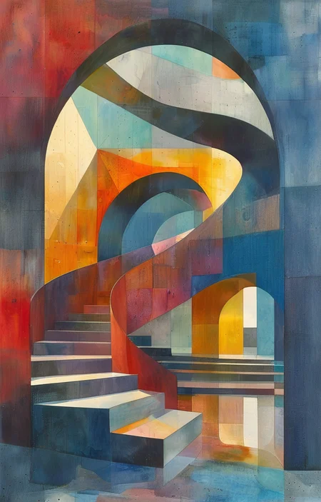 masterpiece,best quality,<lora:tbh308-sdxl:0.9>,illustration,designed by Steven Holl, Postmodern corporate headquarters with playful, colorful elements reminiscent of Michael Graves
