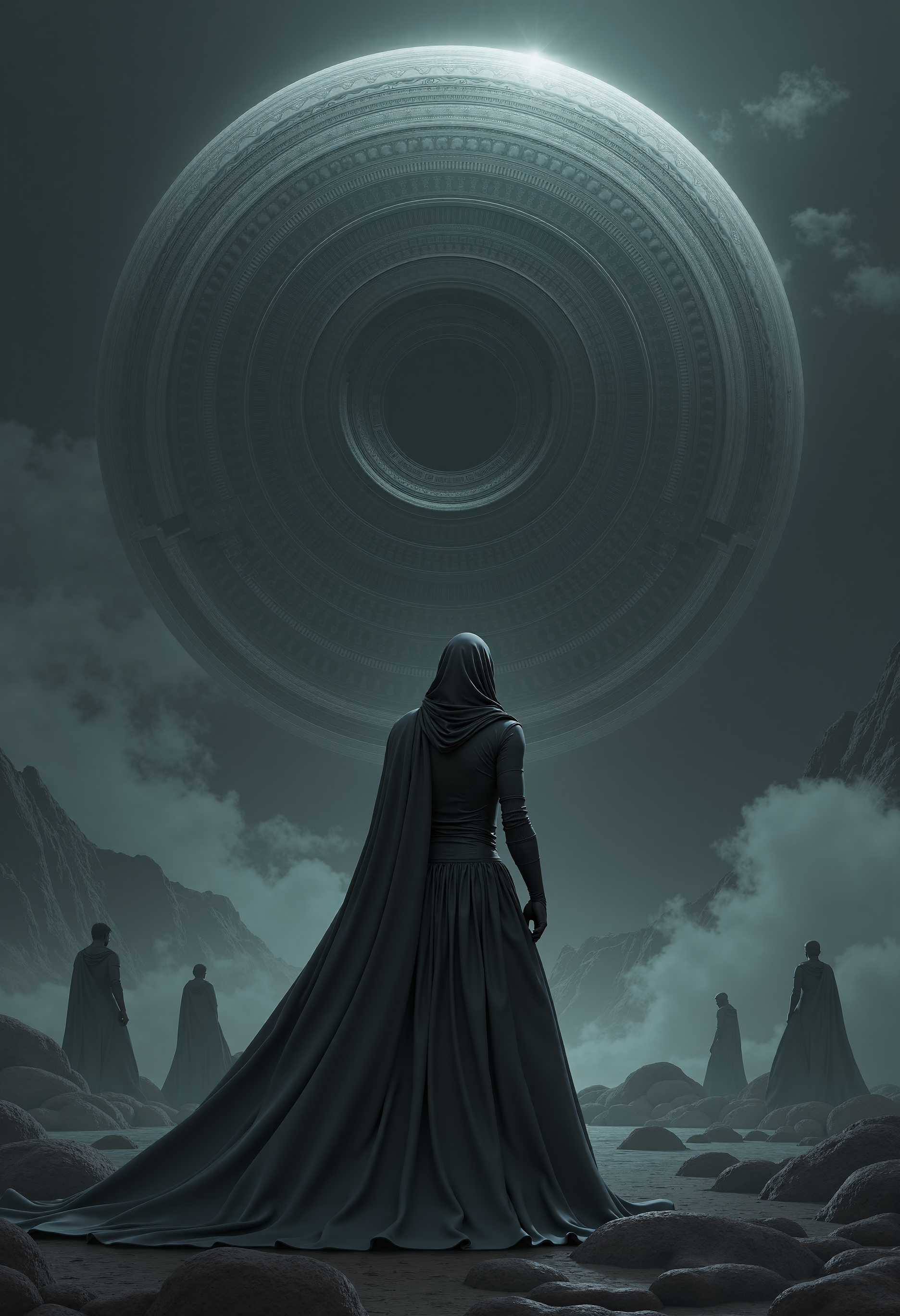 Black Sun, a splendid matte painting by Nekro