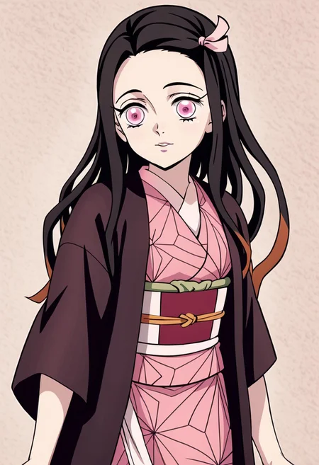 Kamado_Nezuko, pink Kimono, Geisha