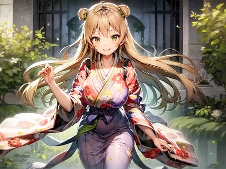 masterpiece, best quality, <lora:rfb-5:1>, hakama, smile face, solo
