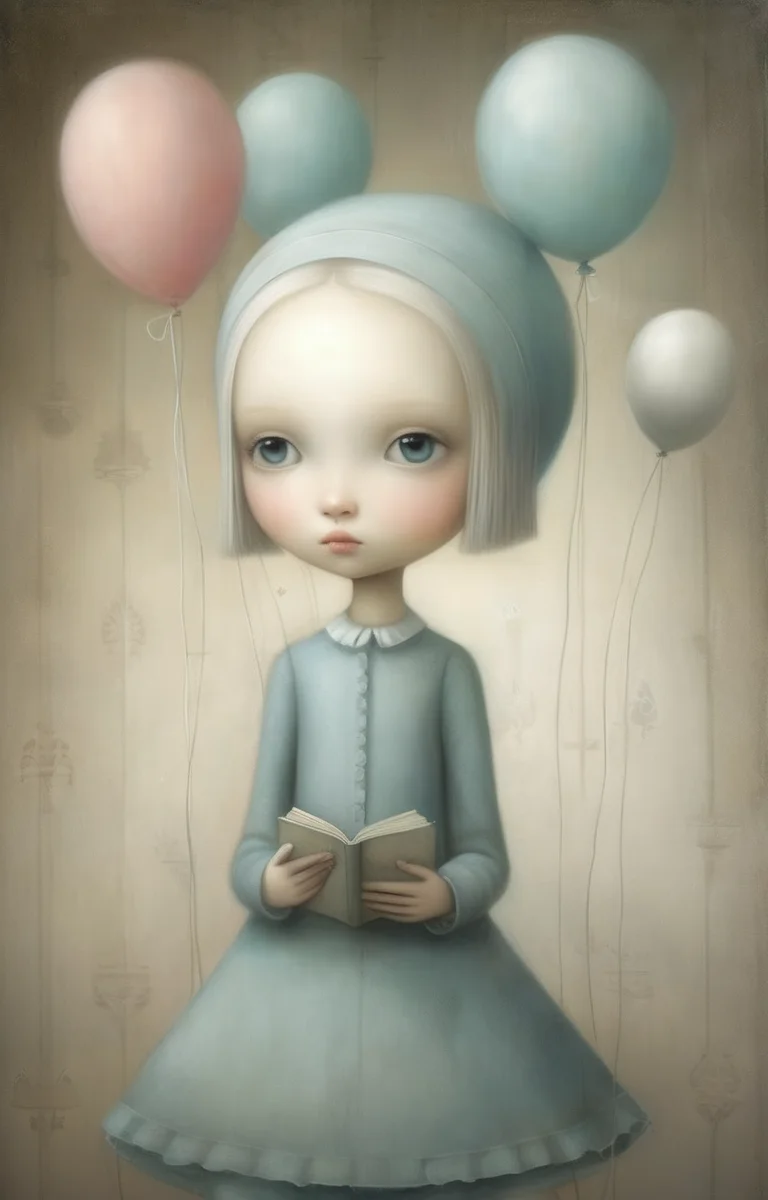 masterpiece,best quality,<lora:tbh340-sdxl:0.75>,illustration,style of Nicoletta Ceccoli, tech genius teenage girl