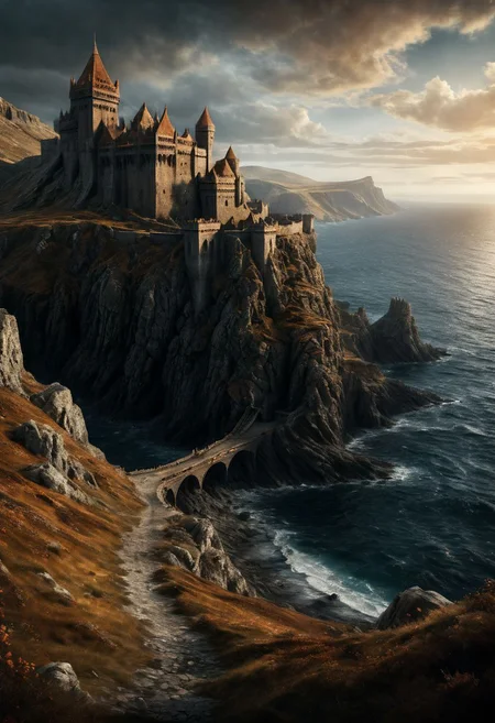 extremely detailed, hero shot, high detail, rule of thirds, ultra high res, realistic textures, incredibly detailed, intricate sharp details,(((massive hairy chode))), masterpiece, outstanding intricacies, photo-realism, max depth of focus, true masterpiece, cliff background, pleasant, Stately, dnd themes, a small group of dwarves in a fantasy world, (game of thrones aesthetic , dwarven fortress on far distant cliff-side), with (fantasy-antiquity-ships in the far-distant background near horizon)