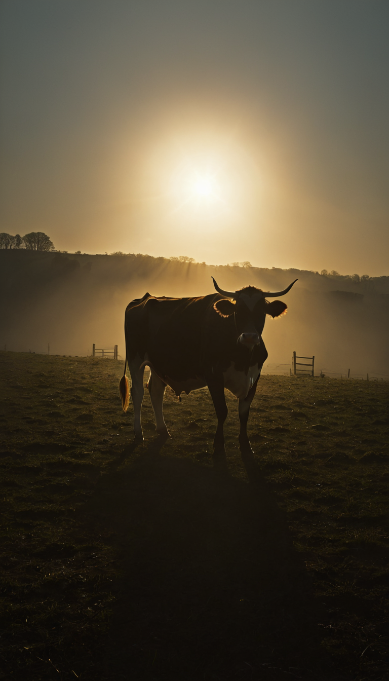 Dark, sun, cow, <lora:Dart_1_00:1.0>