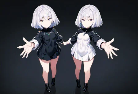 1girl, solo, full body, closed mouth, expressionless, looking at viewer, standing, reaching towards viewer,
masterpiece, best quality, very aesthetic, absurdres,