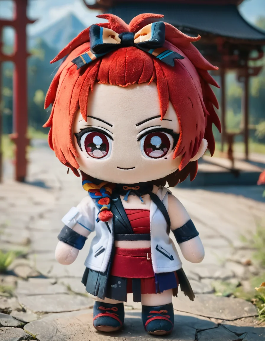 score_9, score_8_up, score_7_up, ch1x1a,
rating_safe,source_anime,
official_costume, digital media \(artwork\), human focus, 2022, not furry focus,
heroic pose,
scenery,east asian architecture background, blurry background,
<lora:Chixia_Wuthering_waves_v2:0.8>
<lora:woafu_plushify_sdxl_v2:0.8> plushify, character stuffed toy, chibi,