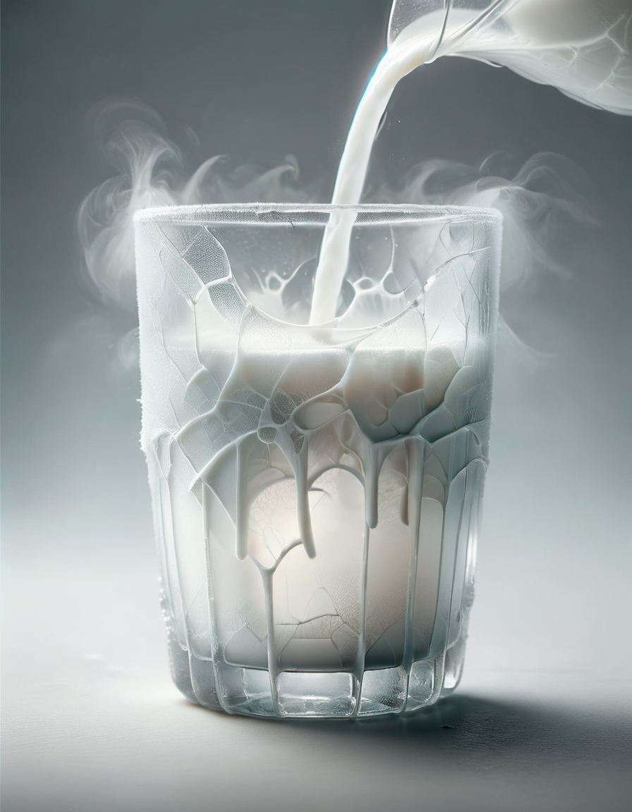 glas of milk, made of ral-milkyglass <lora:ral-milkyglass-sdxl:1>