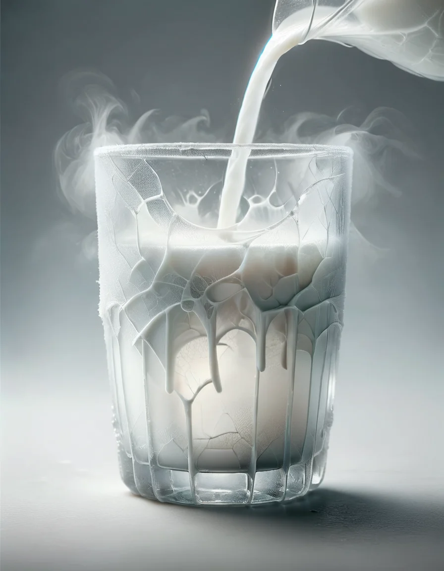 glas of milk, made of ral-milkyglass <lora:ral-milkyglass-sdxl:1>
