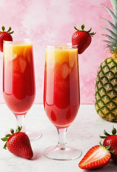 strawberry-pineapple cocktail <lora:acc\dmd2_sdxl_4step_lora>