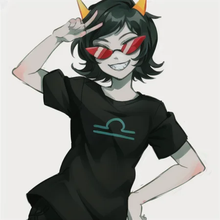 <lora:terezi-20:0.8> terezi, 1girl, grin, red-tinted eyewear, looking at viewer