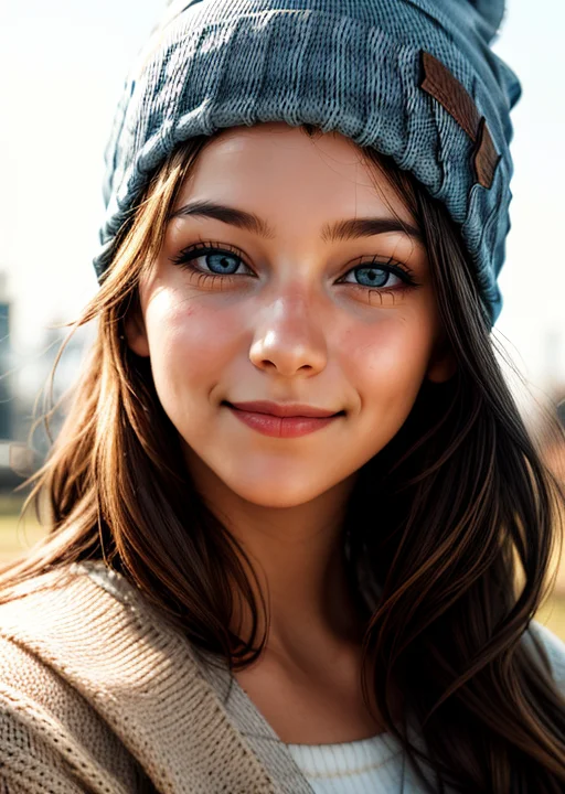 a portrait of a young girl with a collection of Beanie, (((closed mouth))), light smile,
<lora:add_detail:0.5> realistic, <lora:contrast_slider_v10:2.5>