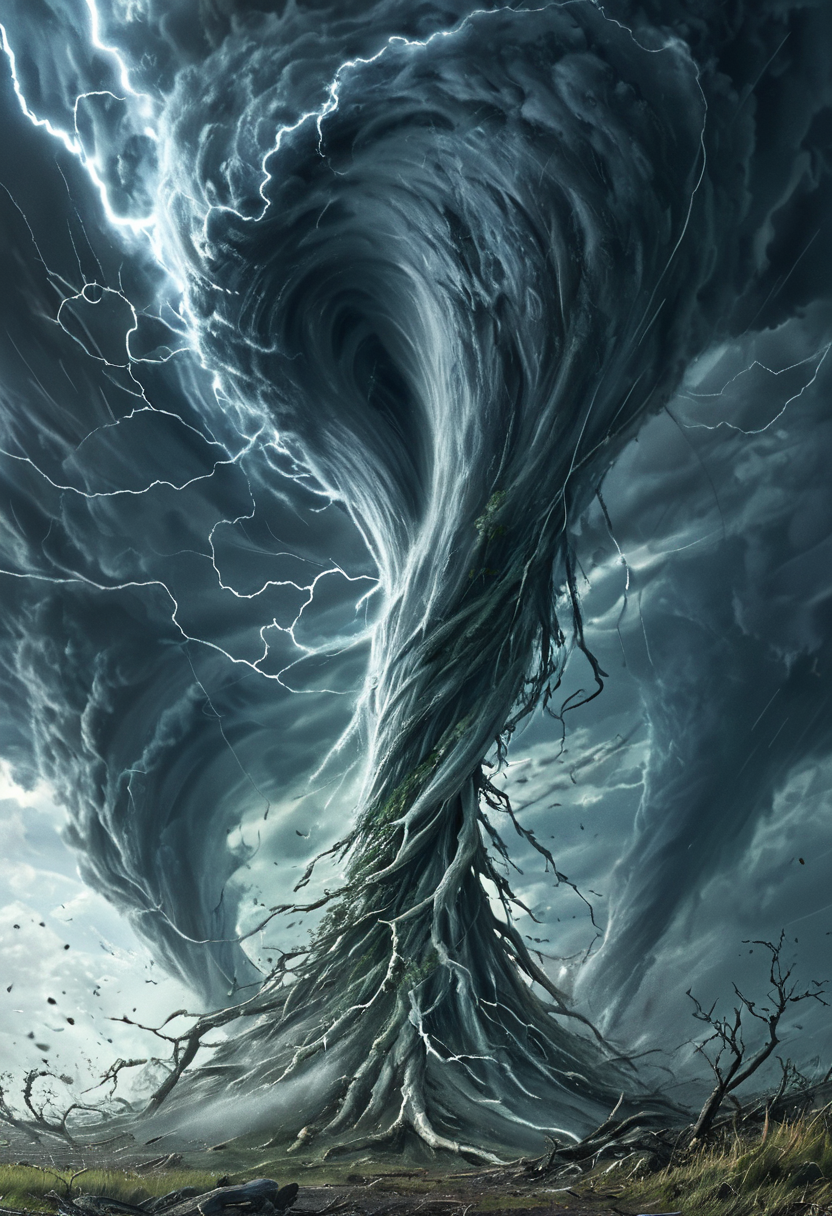 <lora:artfullyEXTRAVAGANZA_SDXL_V1:1>, artxtrvgnz, tornado elemental, detailed, uhd, 8k