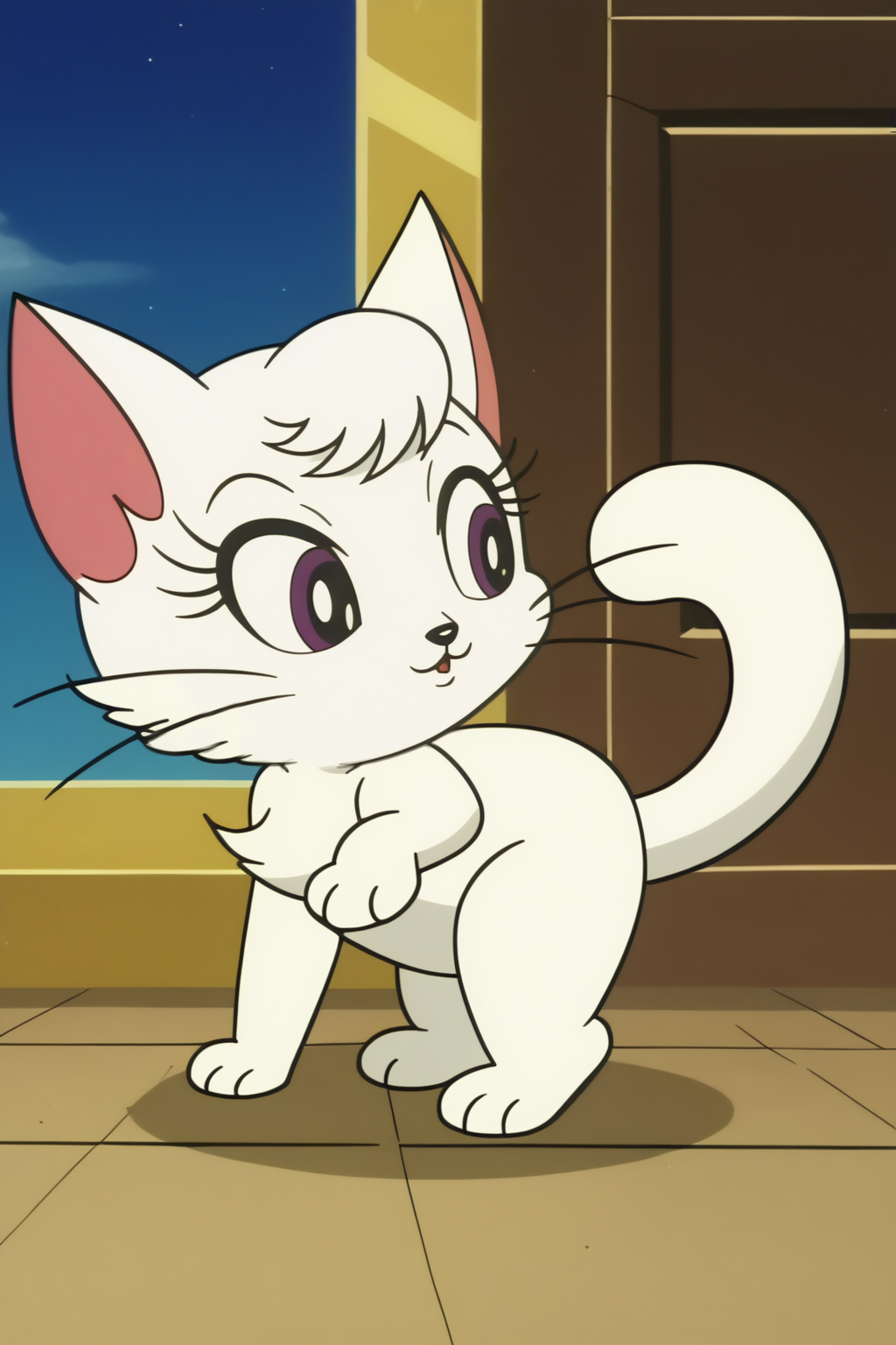zenda, cat transform, rating_safe, solo, anime screencap <lora:COMMISSION_Princess_Knight-Hecate-PDXL:0.8>