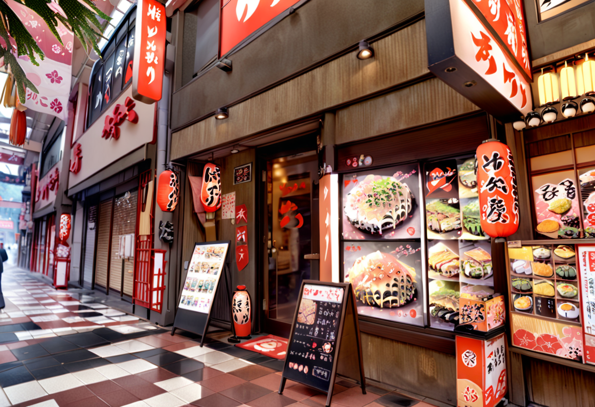 masterpiece, best quality, very aesthetic, absurdres,
yukari, scenery, storefront, japan, scenery, shop, tiles, tile floor, sign, door, outdoors, food
 <lora:yukari_storefront_SDXL_V2:1>