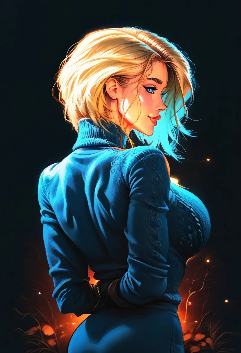 score_9, score_8_up, score_7_up, score_6_up, 1girl, power girl, blonde, short hair, beautiful, blue eyes, massive breasts,((turkey thanksgiving sweater)), happy, dancing, dark background,(()), warm color palette, ((kaleidoscope of colors)), (( fantasy, tavern interior)), s1_dram, ncpy13 style, pastels drawing, from behind, spread eagle, looking ahead, ((happy submissive)),Expressiveh,(beautiful autumn fall forest lights cornucopia village background), (professional photography, 4k, 8k, extreme detail, ultra quality, HD, high definition, HDR, high dynamic range, octane render, Masterpiece, best quality, colorful, 8k wallpaper, Volumetric Lighting, best shadows)