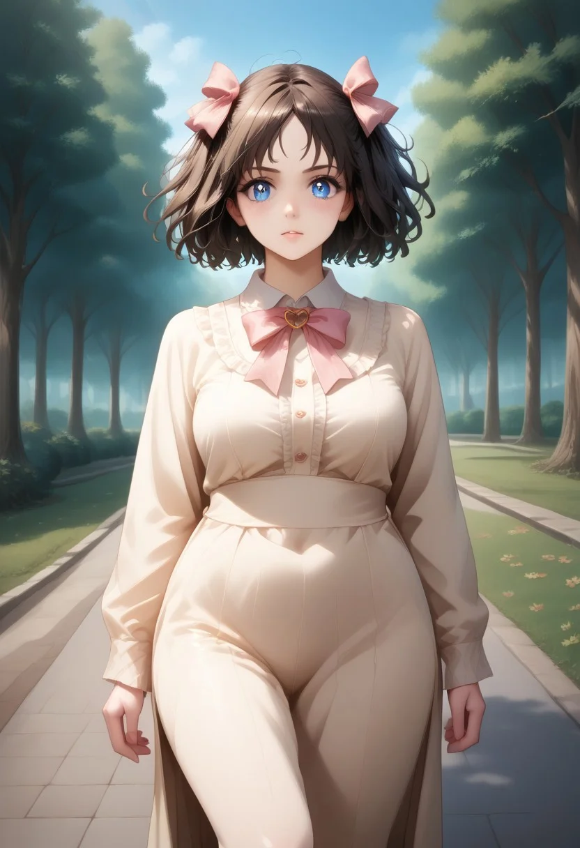 score_9, score_8_up, score_7_up, source anime,
masterpiece, best quality, detailed, amazing quality,
detailed background, park,
detailed face, detailed eyes,
dynamic pose,
solo, 1woman, woman,
easynegative,
headbow,
slutty_m3l0dy,
