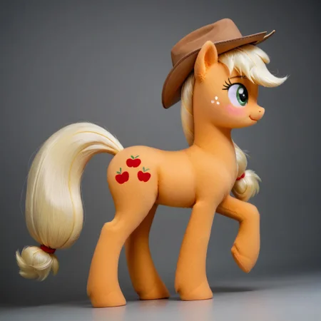 score_9, score_8_up, score_7_up, score_6_up, score_5_up, score_4_up, intricate details, high resolution, ultra realistic textures, best quality rendering, irl, realism, photo, detailed, realistic, my little pony, ((feral pony)), pony, mare, female pony, short, ((blushing)), side view, cute, cute face, very cute, fur, short body, fluffy, wide hips, big hips, big ass, small, long legs, (dynamic angle), applejack, realistic, low light, detailed background, lighting ahead, ((tilted head)), beautiful, (fur:0.9),