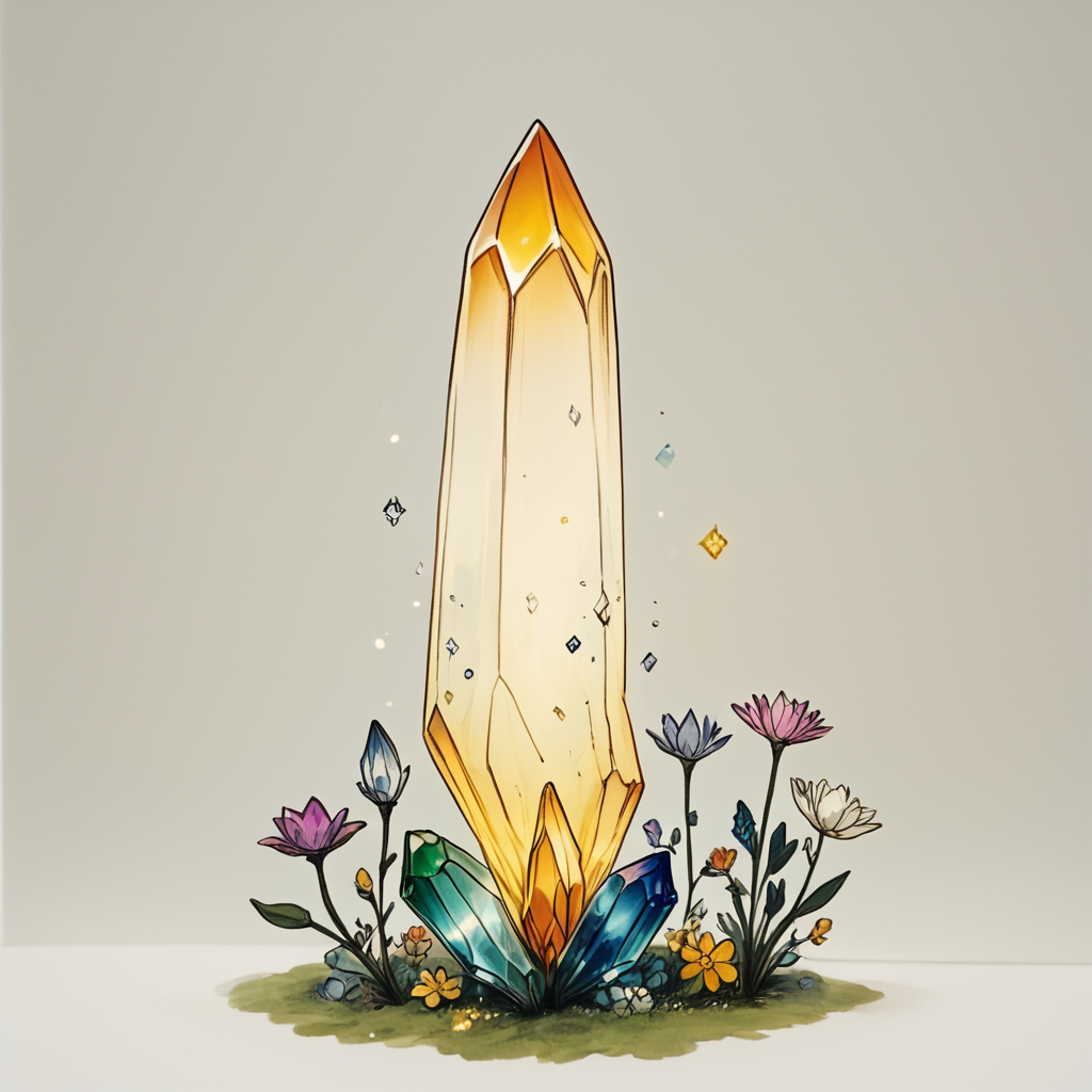 Score_9, score_8_up, score_7_up, score_6_up, BREAK  <lora:Delicate_WhimsyPony:1> ArsMJStyle, Delicate Whimsy, The image shows a little girl sitting in front of a crystal surrounded by a variety of colorful flowers and plants. She has a peaceful expression on her face and her hair is tied up in a bun. The crystal is a bright yellow color and the flowers are a mix of pink purple and yellow., 1girl, flower, solo, dress, closed eyes, white hair, blush, long hair, yellow flower, sitting