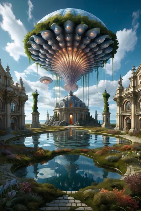 multiverse horizon lines where realities bleed through, visual paradoxes manifesting relativity-distorted perspective grids through temporal interference patterns, tidal forest ruins where salt-crystal murals record flood histories, the brackish waters hiding pearl-eyed oyster queens, cinematic view, epic sky, detailed, concept art, low angle, high detail, warm lighting, volumetric, godrays, vivid, beautiful, trending on artstation, by jordan grimmer, huge scene, grass, art greg rutkowski,
<lora:detailed_notrigger:0.7>, <lora:add-detail-xl:0.3>, oil painting art style from Renaissance period, masterful composition, Renaissance mood, renaissance oil painting, brush strokes, Baroque art style, dynamic composition, dramatic lighting, rich colors, intricate details, professional-grade execution, captures the grandeur and theatricality of the Baroque period