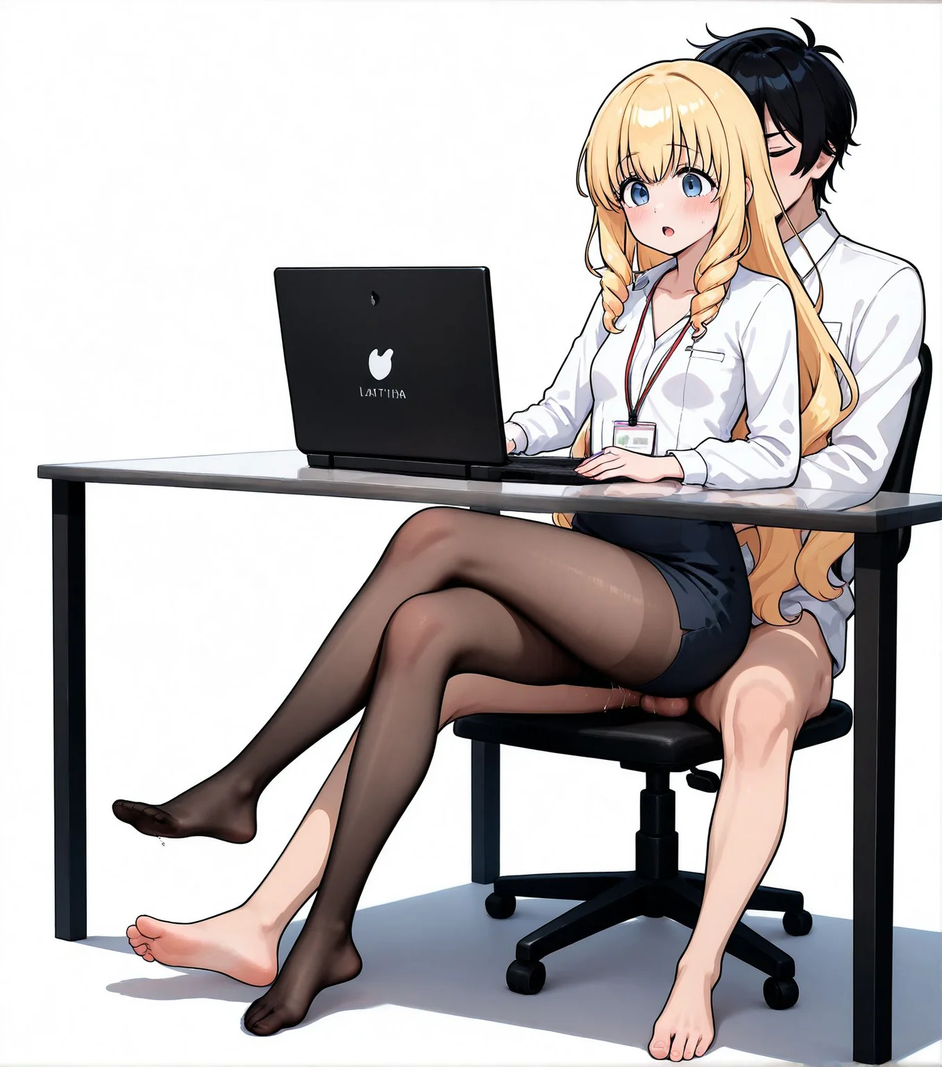 masterpiece,best quality,amazing quality,very aesthetic,absurdres,newest, huge filesize,
<lora:spo_sdxl_10ep_4k-data_lora_webui:0.5>,
<lora:add-detail-xl:1>
<lora:The_Kotatsu_Connection:0.8>
Seated Positions,
front view,
sitting,sex from behind,
1girl,1boy,toes, sex under table, girl on top,
feet,table,
breasts,crossed legs,
i,ntimate couple techniques,
warmth and comfort styles,
office lady, computer,pantyhose,
BREAK
Kanie Seiya,
BREAK
Latifa Fleuranza,