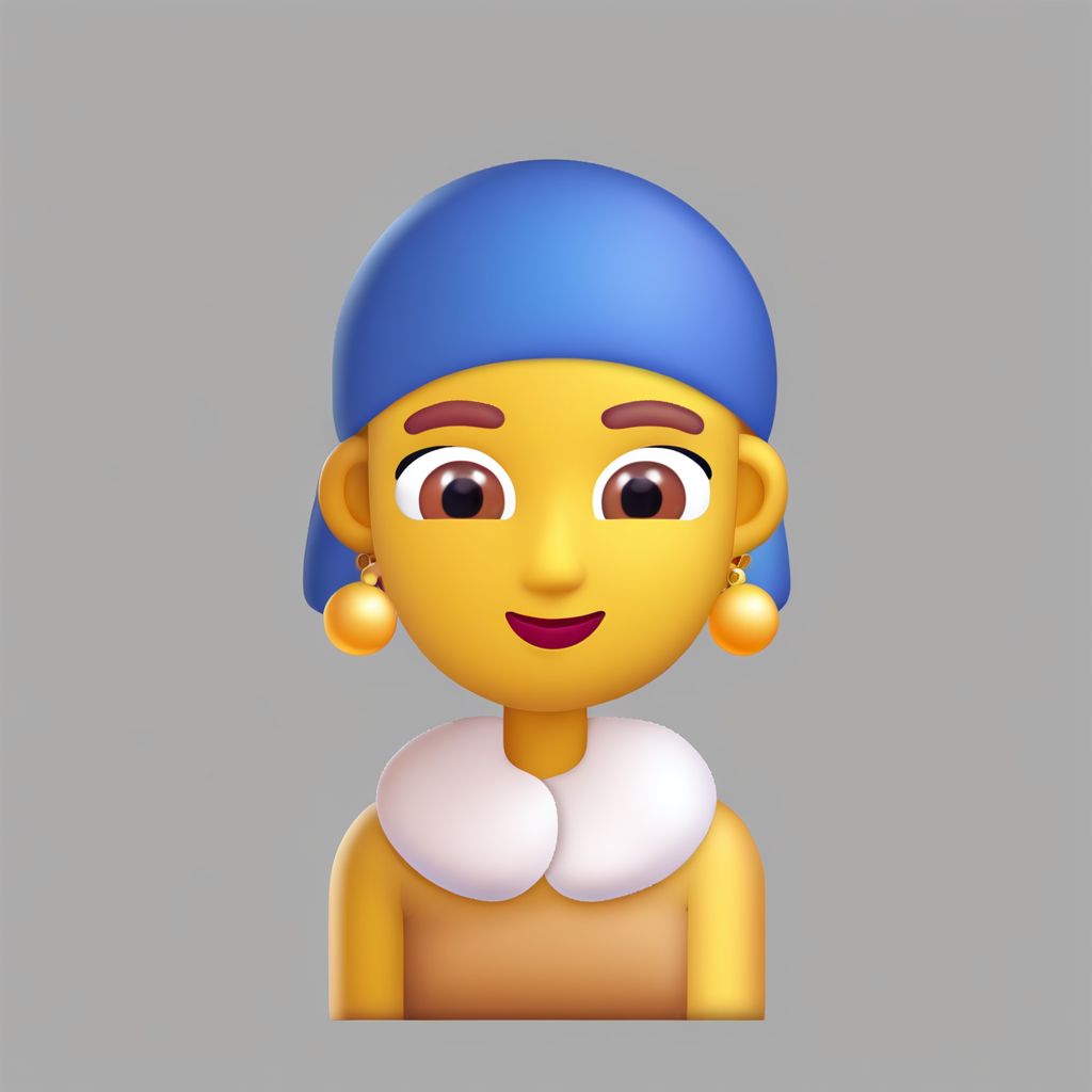 The girl with a pearl earring emoji <lora:SDXL-Emoji-Lora-r4:0.5>
