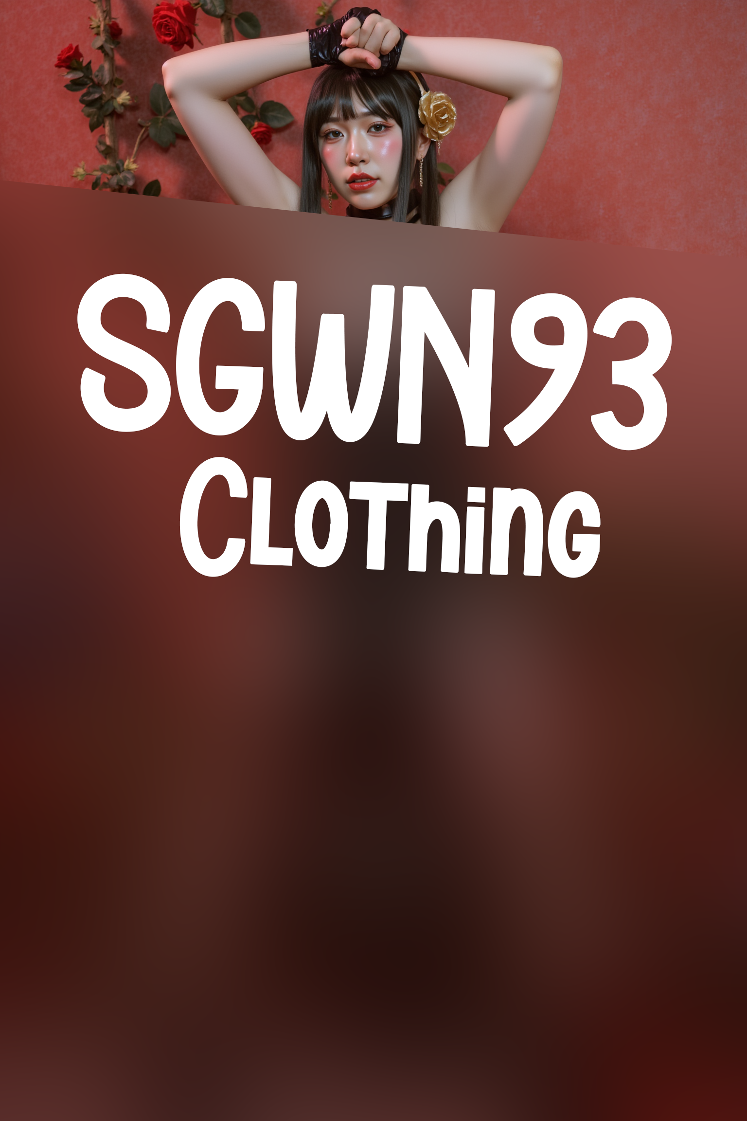 A professional, high-resolution image of a young woman is posed standing in a natural S-curve in the body silhouette. This classic posing technique creates visual interest and a sense of elegance.

She is wearing a black SGWN93Clothing. Her makeup is dramatic, with dark eyeliner and bold, glossy pink lips. 

The lighting features a high-contrast, monochromatic white color scheme that creates a moody, intimate atmosphere. 

The photography technique uses what appears to be soft lighting to create a glamorous effect, with careful attention to highlighting contours while maintaining the dominant light brown color scheme throughout the frame.

The overall aesthetic combines elements of fashion photography, traditional Asian visual motifs, and contemporary boudoir styling. The dramatic light brown lighting creates a cohesive visual theme that ties all elements of the composition together.

The white light emit on her to show her feature.