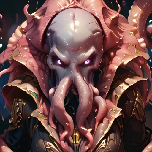 score_9, (mindflayer), purple skin, tentacles face, glowing purple eyes, bald, dressed as a pirate, fantasy dock background, <lora:Expressive_H:0.6> <lora:g0th1cPXL:0.6> <lora:incase-ilff-v3-4:0.6> <lora:princess_xl_v2:1> <lora:mindflayer:0.9>