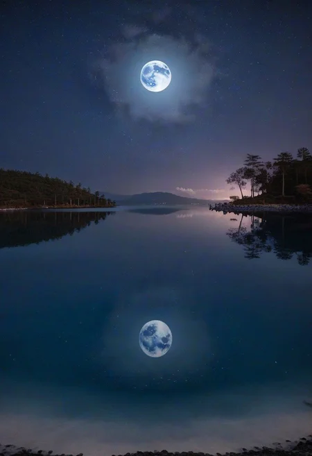 ocean, stars, moon, calm, birds, palm trees, beach, reflections, water tides, 8k, highest resolution, masterpiece, night, fireflies, villa, lights, cloud, cherry blossom, day, fantasy, fish, lake, landscape, high snowy mountain, no_humans, ocean, outdoors, river, scenery, sky, splashing, water, watercraft, waterfall, waves, ultra realistic, photorealistic, sea, ocean, (reflection), (ray tracking), (unreal engine), (Japanese), top view, high elevation, (water reflection), (clear water), photorealistic, 8k, unreal engine, super great 3d render, 3d, 3d ray tracking, liquid, super high quality, (super close look at water), Milky Way, Night sky, Painstaking Attention To Details