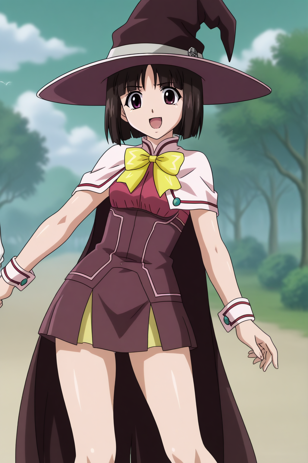 Yukari Sendou, witch <lora:RosarioVampire-Yukari_Sendou-PDXL:0.8>