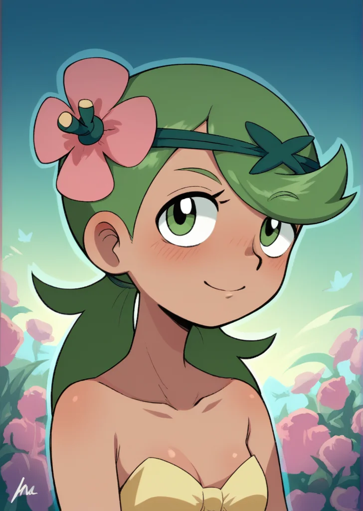 score_9, score_8_up, score_7_up, score_6_up, source_anime, zPDXL, <lora:ALTXL_pony_0061_8:2>, BREAK
upper body , mallow_\(pokemon\), solo, <lora:Sumirechan-30:0.8>
