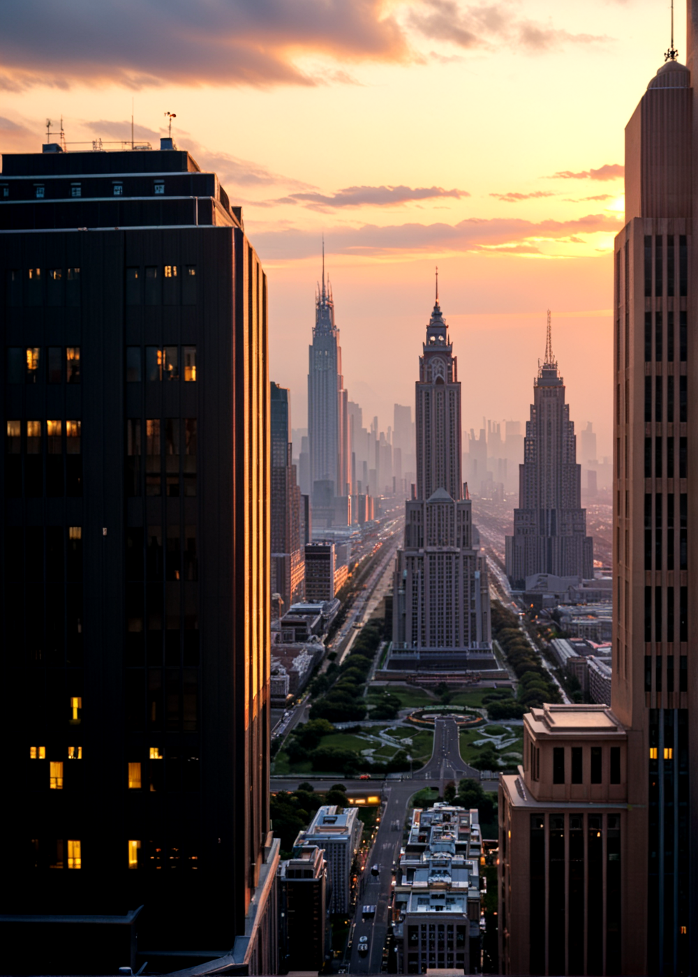 score_9, score_8_up, score_7_up,
<lora:Art_Deco_(Architecture)_(Pony)_(AD):1> Art Deco, scenery, architecture, monumental architecture,  building, city, cityscape, 
8K, In'ei, chiaroscuro, rim lighting, perfect depth of field shot, ray tracing, beautiful, subsurface scattering, idealized city, wide beautiful boulevards, busy city center, parks and manicured lawn areas, large parks, plazas, detailed fluffy anime clouds, skyscrapers, made out of limestone, art deco windows, photographic realism, art by Thomas Kinkade, soft lighting, soft shading,  
BREAK zPDXL, zPDXLxxx,     <lora:perfection style:1> <lora:sdxl_lightning_8step_lora:0.5> <lora:SDXLHighDetail_v5:1> <lora:RMSDXL_Creative:0.8> <lora:Pony_DetailV2.0:1> <lora:MeMaXL_V3:0.15> <lora:great_lighting:1>