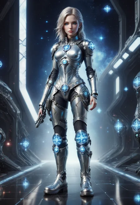 DonMT3chC057ruc7sXL female tho, galactic peacekeeper,, boots, scifi, tech, metallic <lora:DonMT3chC057ruc7sXL:0.8>