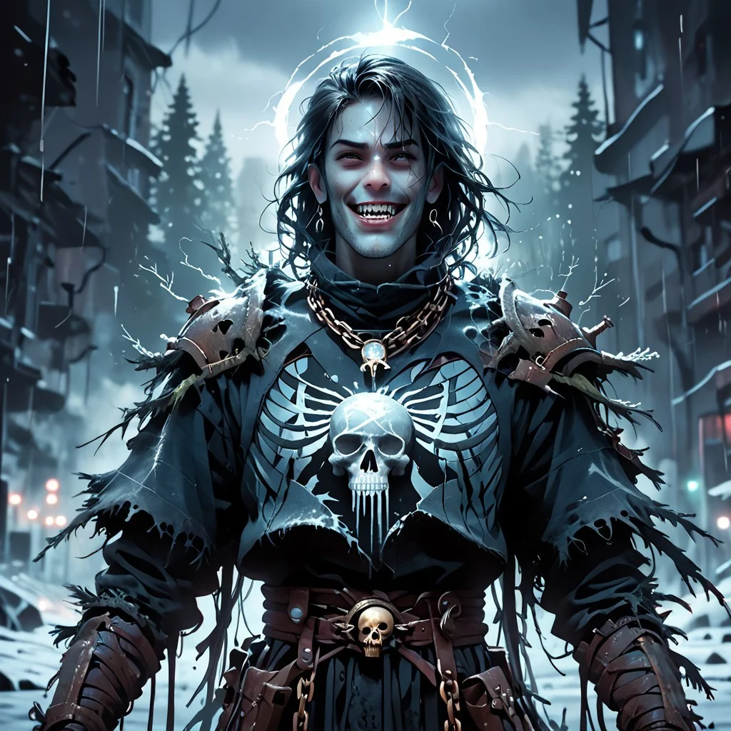 score_9, score_8_up, score_7_up, score_6_up, score_5_up, score_4_up, (werewolf:1.2), snow, snowing, (ice), icicles, frozen, chilling, chilled, ominous, horror, creepy, tall, wearing body armor made of human bones, (skull:0.9), (ribcage:1.2), piercings, fur details, fur pattern, (lightning strike), (lightning), storm, cloudy sky, backlighting, forest, nighttime, mist, fog, full moon, detailed claws, glowing, ominous aura Halo, jewelry, necklace, gold chains, TranslucentVisibility, (gold spikes), (fangs), smile, snarl, punk, wild hair, chromatic aberration, depth of field, soft lighting, masterpiece, best quality, intricate, tone mapped, highly detailed, artstation, concept art, smooth, sharp focus, dramatic lighting, highly detailed artwork, cinematic, hyper realistic painting, trending on Artstation, 8K, incredible shadows, realistic, (highly detailed background:1.0)
Translucent, Visible,vivid colors, Expressive, ral-dissolve, Hand, perfect hands,