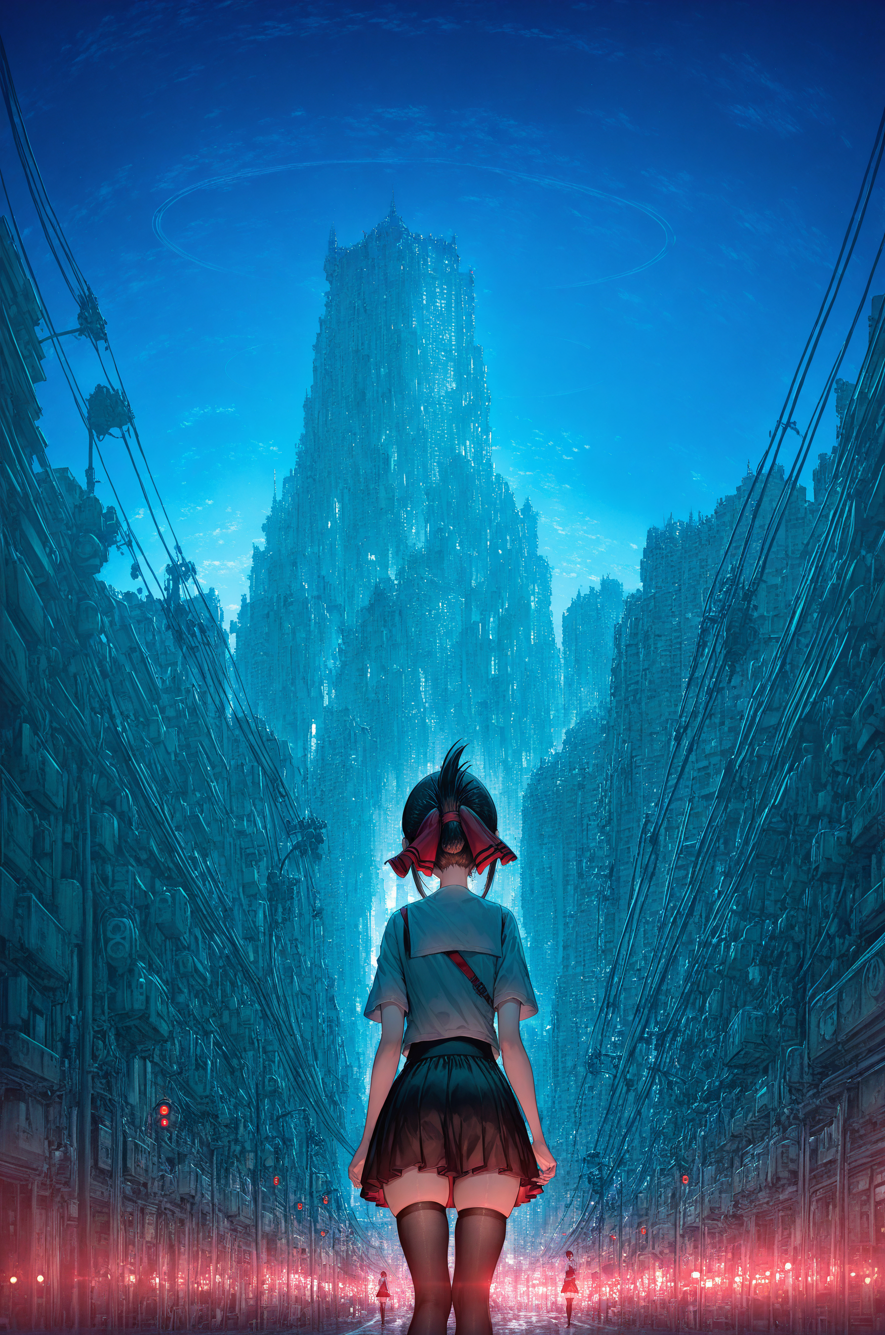 <lora:Blue_skies_Background:1> bluesky_style, blue sky, city scape, subsurface scathering, depth of field, skin pores, detailed skin, masterpiece, best quality, newest, absurdres, highres, feeling, impact, very awa, dim lighting, sidelighting, skindentation, amazing quality, scenery, very aesthetic, newest, volumetric lighting, blending, <lora:add-detail-xl:1> <lora:cfg_scale_boost:0.5> <lora:sdxl_enhance:1> <lora:spo_sdxl_10ep_4k-data_lora_webui:1>, shinomiya kaguya
