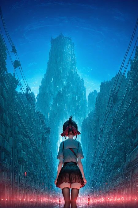 <lora:Blue_skies_Background:1> bluesky_style, blue sky, city scape, subsurface scathering, depth of field, skin pores, detailed skin, masterpiece, best quality, newest, absurdres, highres, feeling, impact, very awa, dim lighting, sidelighting, skindentation, amazing quality, scenery, very aesthetic, newest, volumetric lighting, blending, <lora:add-detail-xl:1> <lora:cfg_scale_boost:0.5> <lora:sdxl_enhance:1> <lora:spo_sdxl_10ep_4k-data_lora_webui:1>, shinomiya kaguya
