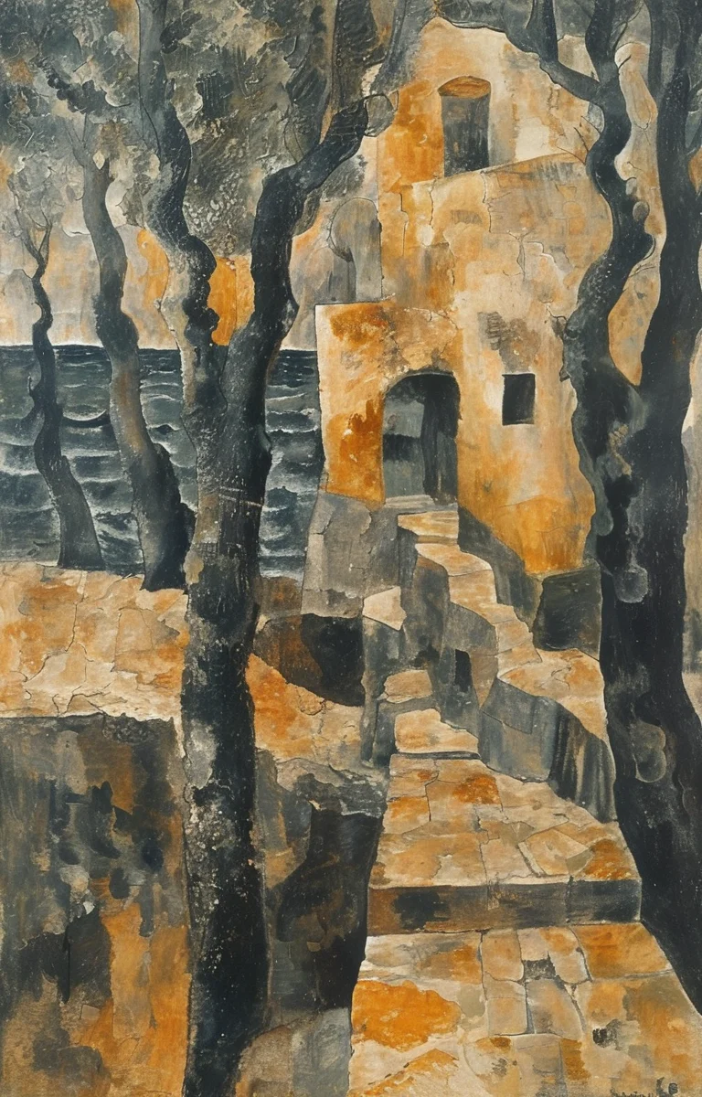 masterpiece,best quality,<lora:tbh215-sdxl:0.9>,illustration,style of Georges Braque portrait of noble man