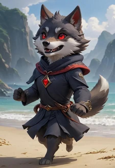 furry wolf, gray wolf, chibi, with red eyes, beach,
full-length frontal view, flight phase during running, legs above the ground, wind blowing the cloak, fast running,
Hyperrealistic art "high-quality portrait flat matte drawing of a cute Nendoroid and cartoon style, anime flat style, thick drawing, medium close-up", (solo:1.2), photorealistic:1.5, ultra highres, 8k, texture skin, realistic skin, detailed skin, highest detailed, extreme detailed, 8k wallpaper, colorful, (dark magic), ring with the stone, (intricate details), (hyperdetailed), 8k hdr, high detailed, lot of details, high quality, soft cinematic light, atmospheric perspective (focus on), color Ink wash painting, . Extremely high-resolution details, photographic, realism pushed to extreme, fine texture, incredibly lifelike, two people, two children