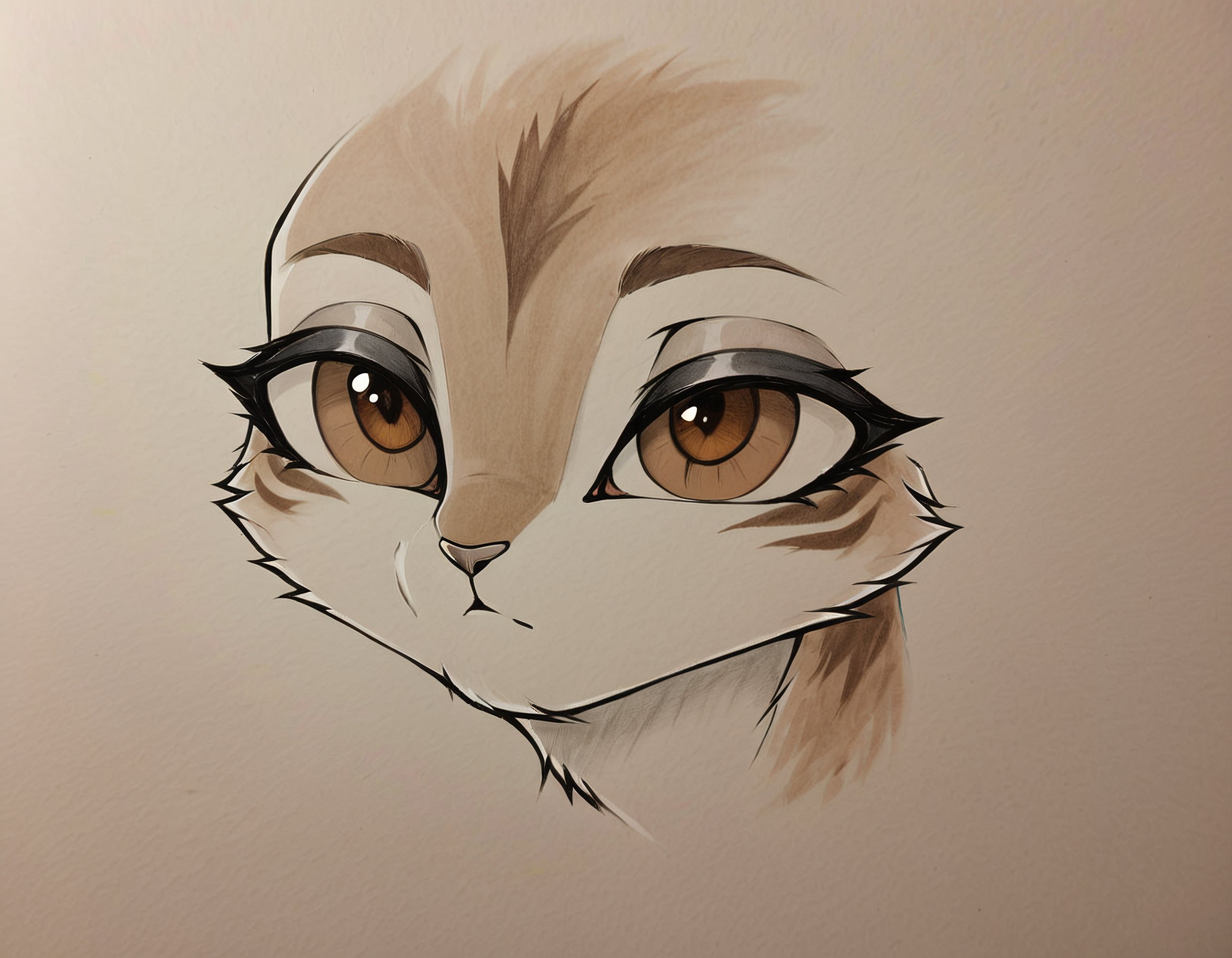 warm, brown eyes with a passionate gleam, Traditional Cartoon, rounded shapes, soft shading, basic textures, nostalgic feel, score_, _rating