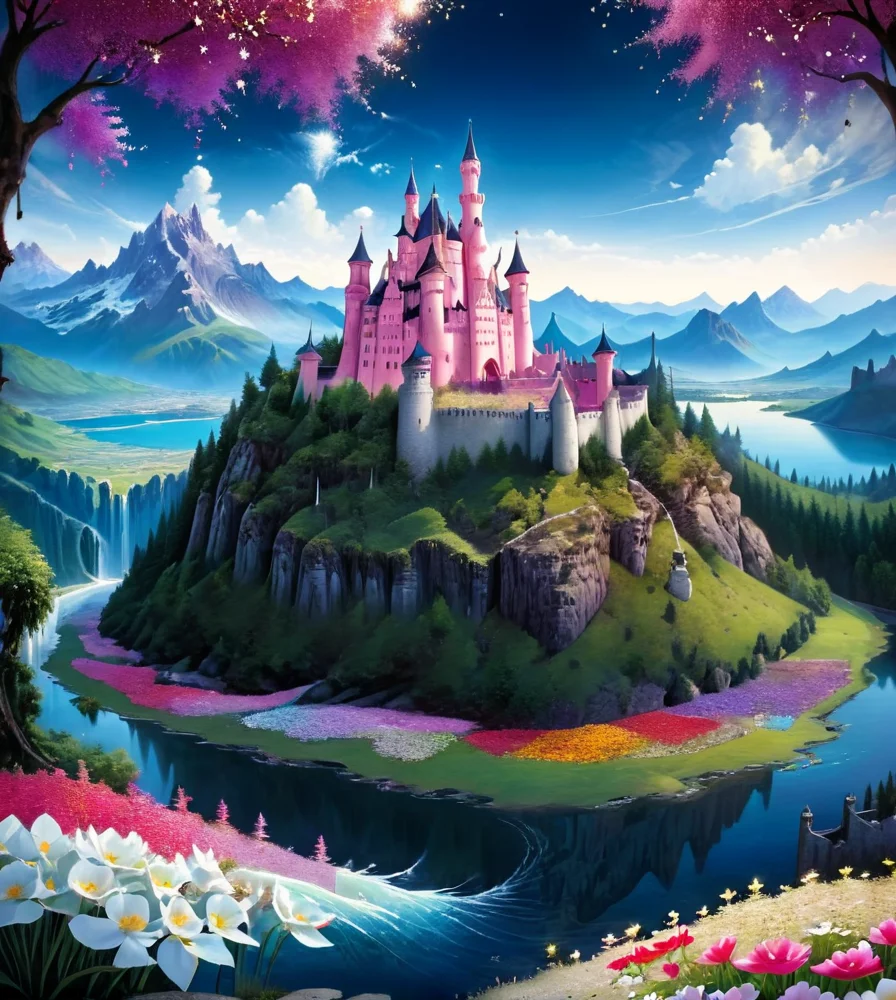 masterpiece,high resolution,detailed,
<lora:earth_xl:0.8>
earthmode, , scenery, tree, no humans, flower, outdoors, nature, water, castle, mountain, sky